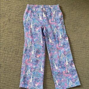 Lilly Pulitzer Linen Palazzo Pants in Boca Blue it’s a Sailabration